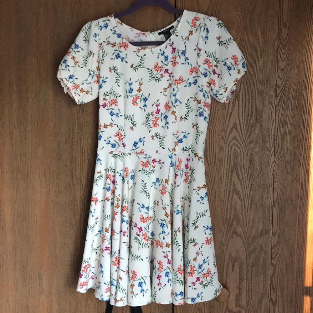 White floral dress
